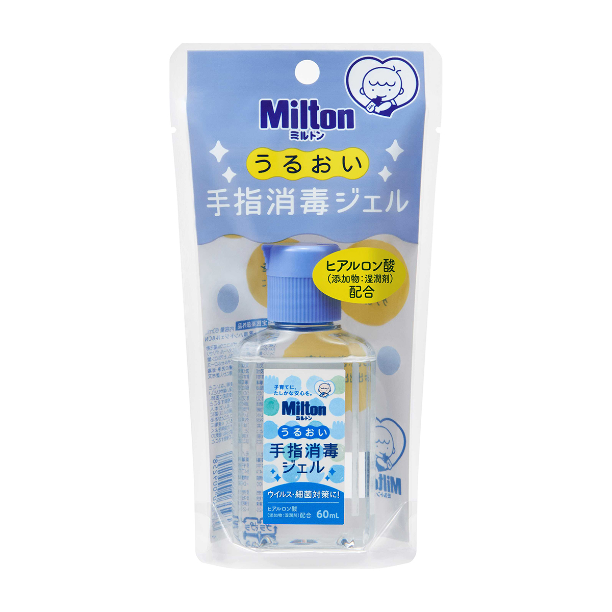 杏林製薬　ミルトンうるおい手指消毒ジェル（ホルダーなし）　６０ｍｌ